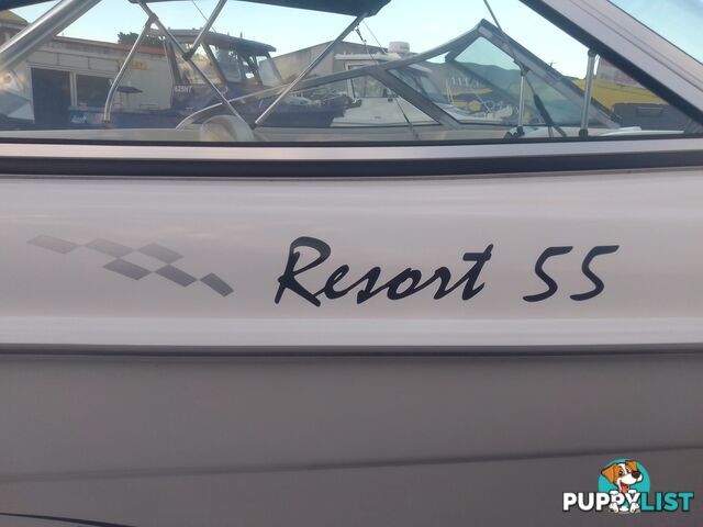 USED 2006 CRUISE CRAFT RESORT 55 BOWRIDER ON A 2005 REDCO TRAILER WITH A 2005 MODEL 150HP YAMAHA OUTBOARD.