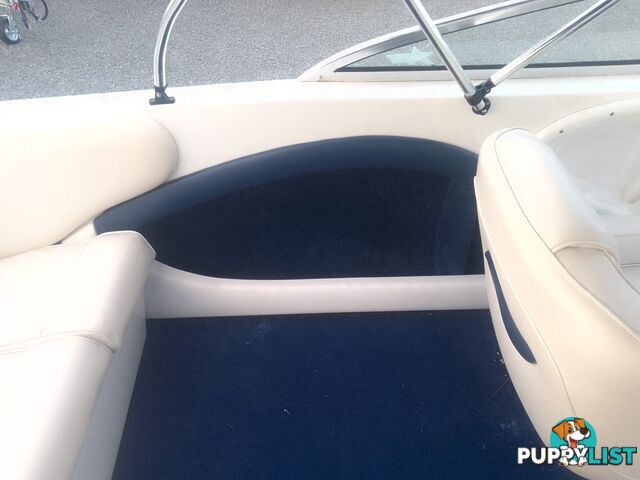 USED 2006 CRUISE CRAFT RESORT 55 BOWRIDER ON A 2005 REDCO TRAILER WITH A 2005 MODEL 150HP YAMAHA OUTBOARD.