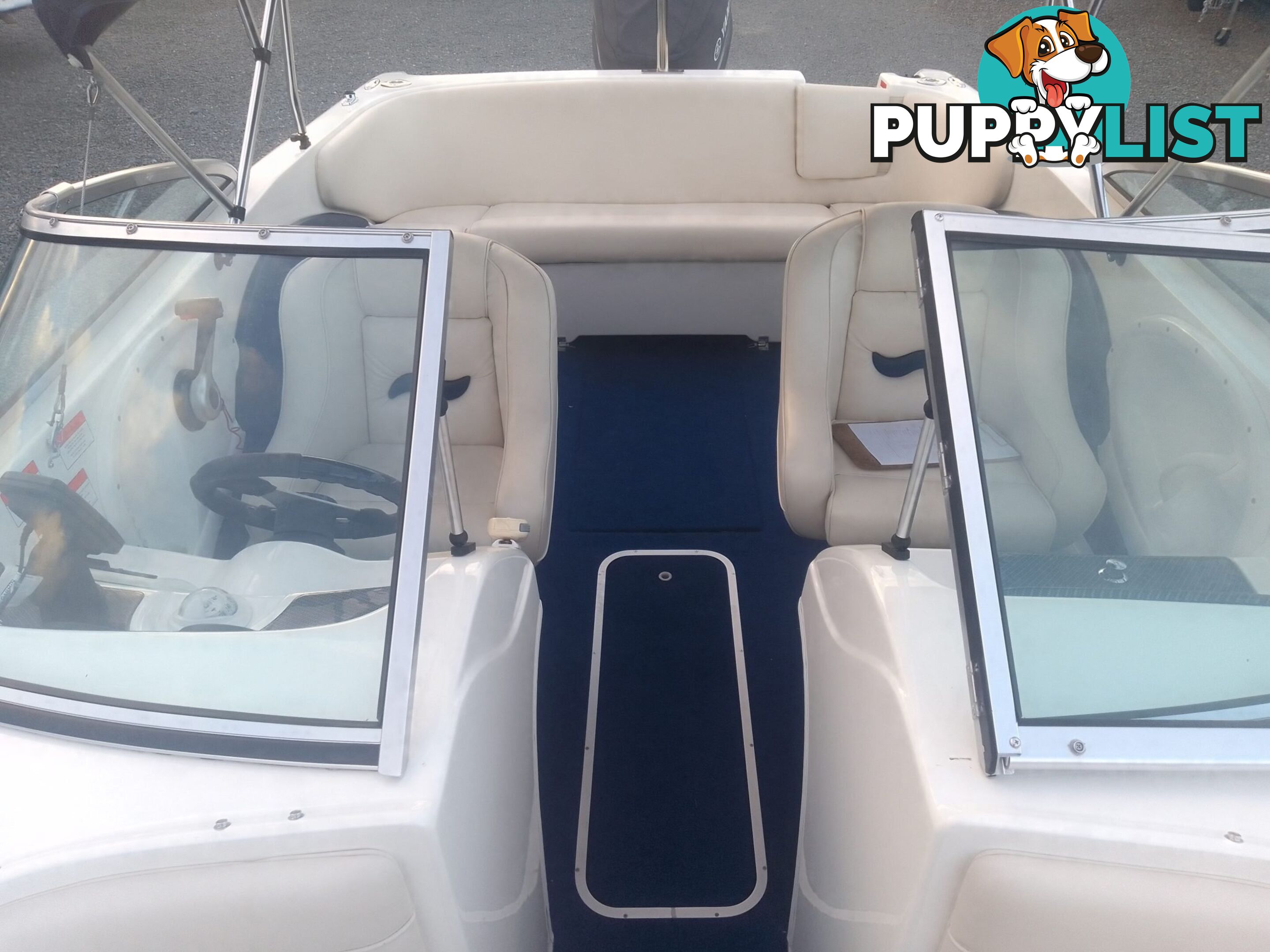 USED 2006 CRUISE CRAFT RESORT 55 BOWRIDER ON A 2005 REDCO TRAILER WITH A 2005 MODEL 150HP YAMAHA OUTBOARD.