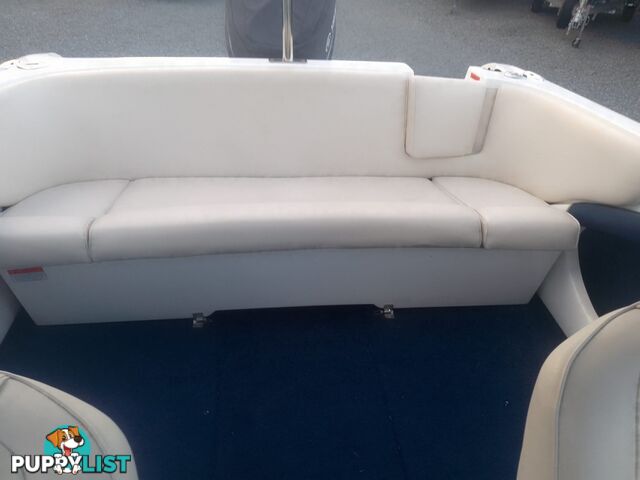 USED 2006 CRUISE CRAFT RESORT 55 BOWRIDER ON A 2005 REDCO TRAILER WITH A 2005 MODEL 150HP YAMAHA OUTBOARD.
