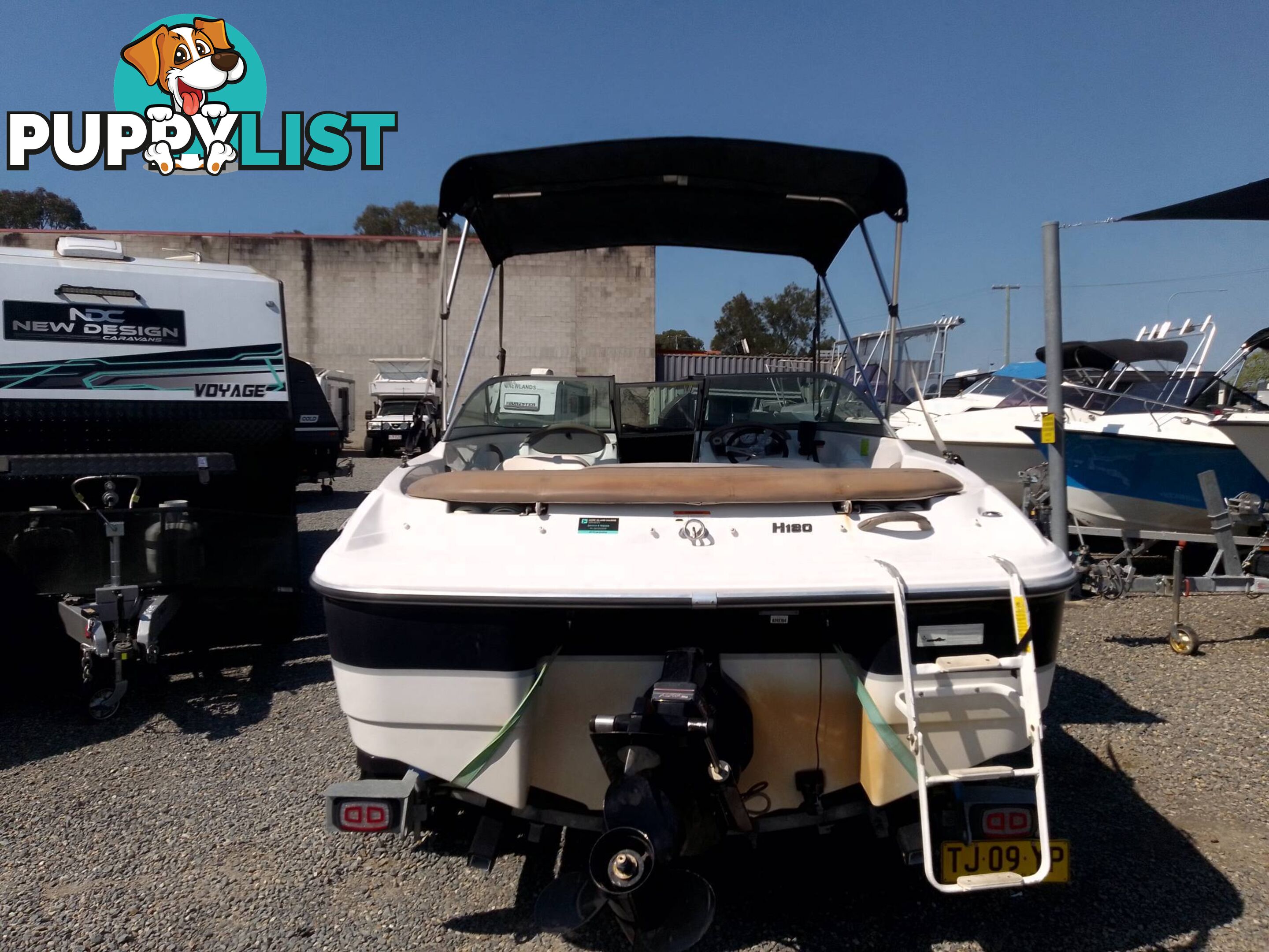 FOUR WINNS BOWRIDER 180 HORIZON-135HP MERCRUISER STERNDRIVE AND TRAILER