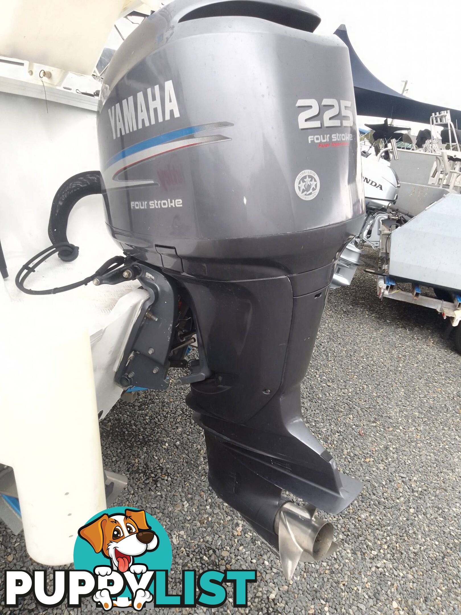 QUINTREX 610 OFFSHORE HALF CABIN-YAMAHA 225HP 4 STROKE AND TRAILER