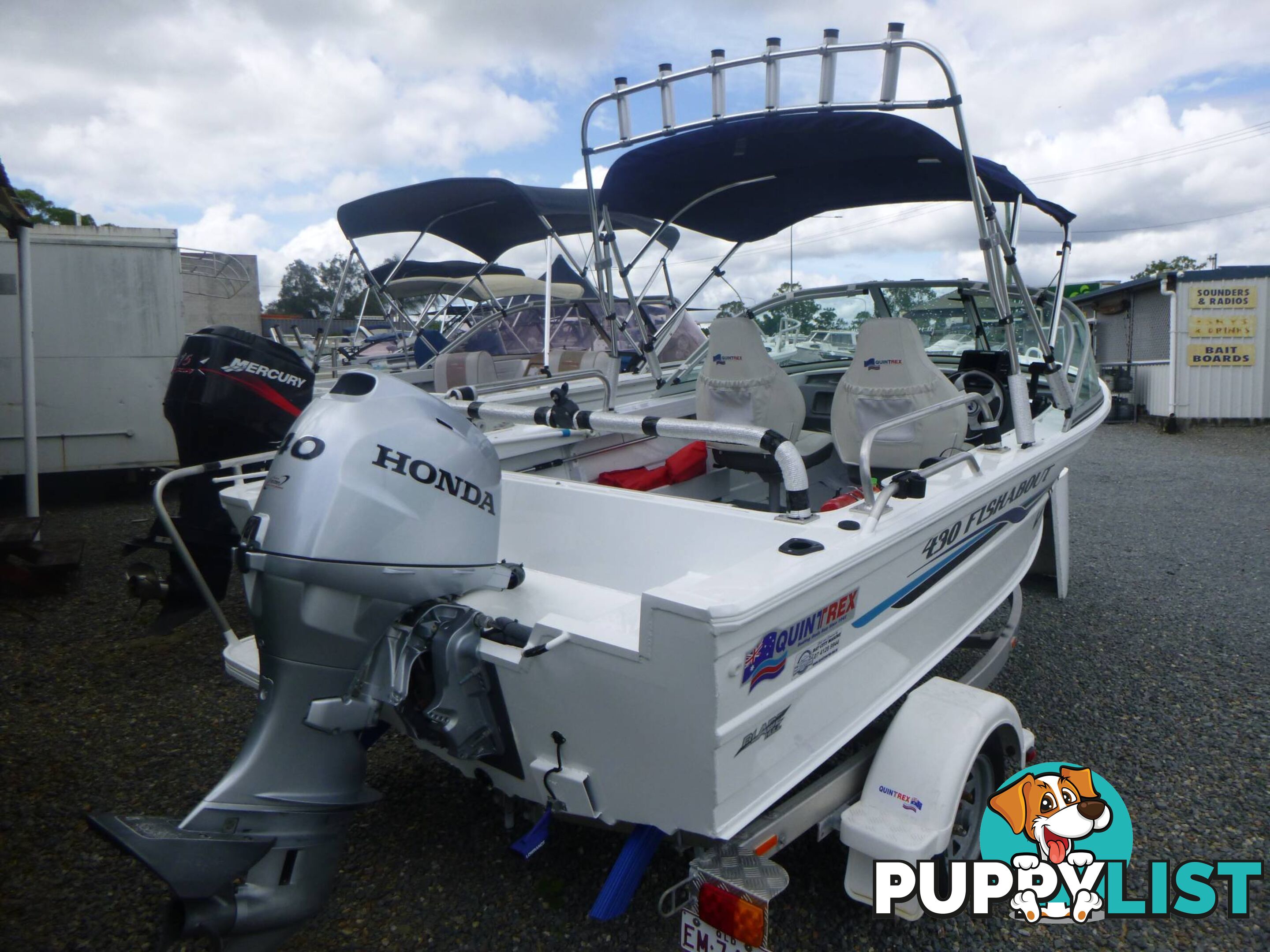 QUINTREX 430 FISHABOUT -40HP HONDA 4 STROKE AND ALLOY TRAILER