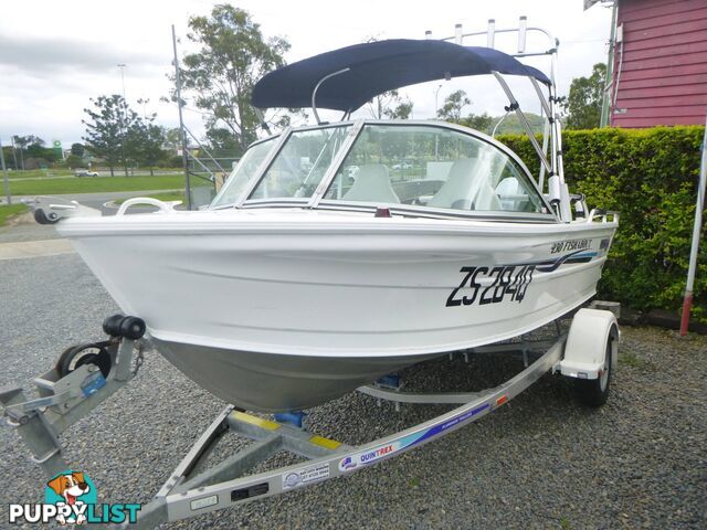 QUINTREX 430 FISHABOUT -40HP HONDA 4 STROKE AND ALLOY TRAILER