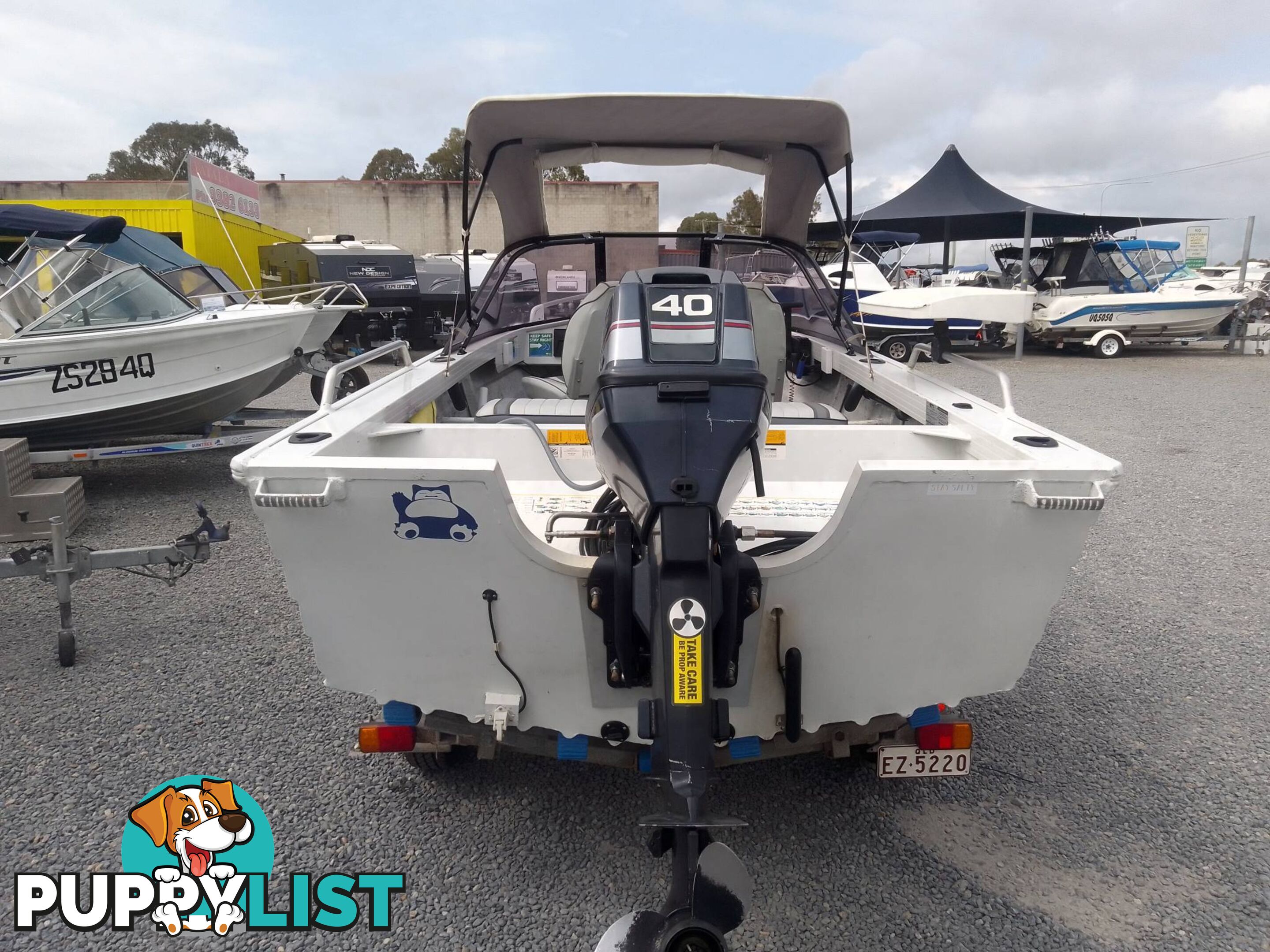 QUINTREX BREEZEABOUT 40HP EVINRUDE OUTBOARD 2 STROKE AND TRAILER