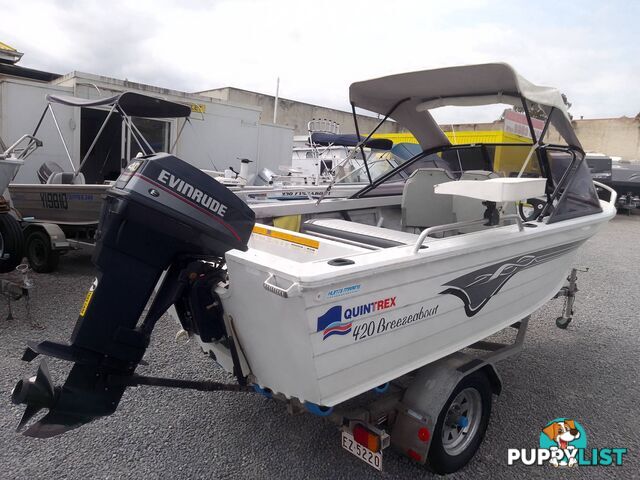 QUINTREX BREEZEABOUT 40HP EVINRUDE OUTBOARD 2 STROKE AND TRAILER