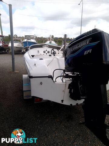 HAINES HUNTER 16FT SKI BOAT-MERCURY 200HP V6 EFI 2 STROKE OUTBOARD AND TRAILER