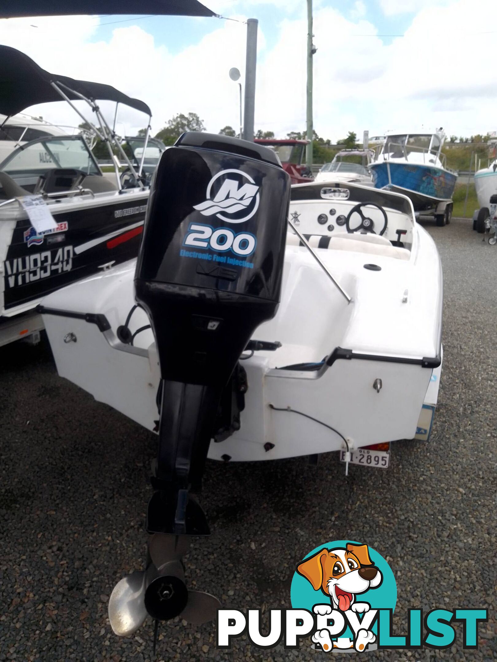 HAINES HUNTER 16FT SKI BOAT-MERCURY 200HP V6 EFI 2 STROKE OUTBOARD AND TRAILER