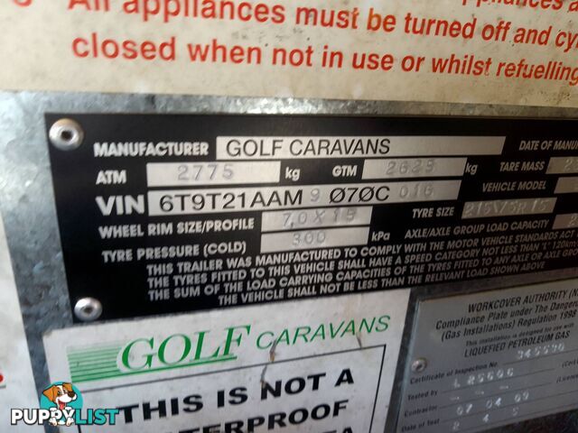 GOLF LINWOOD 21.5FT TOURING CARAVAN