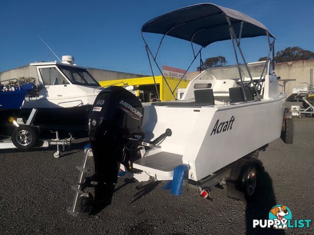 NEW ACRAFT MARINE SL475 RUNABOUT/CUDDY WITH 60HP MERCURY 4 STROKE OUTBOARD ON ALLOY TRAILER