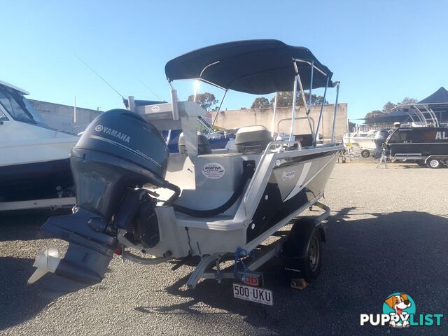 USED 2020 HORIZON FREESTYLER 5.25M SIDE CONSOLE WITH A 2020 YAMAHA 90HP 4 STROKE OUTBOARD ON A 2020 DUNBIER SINGLE AXLE TRAILER.