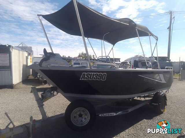 USED 2020 HORIZON FREESTYLER 5.25M SIDE CONSOLE WITH A 2020 YAMAHA 90HP 4 STROKE OUTBOARD ON A 2020 DUNBIER SINGLE AXLE TRAILER.