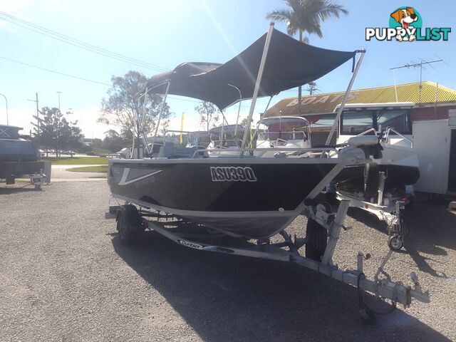USED 2020 HORIZON FREESTYLER 5.25M SIDE CONSOLE WITH A 2020 YAMAHA 90HP 4 STROKE OUTBOARD ON A 2020 DUNBIER SINGLE AXLE TRAILER.