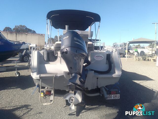 USED 2020 HORIZON FREESTYLER 5.25M SIDE CONSOLE WITH A 2020 YAMAHA 90HP 4 STROKE OUTBOARD ON A 2020 DUNBIER SINGLE AXLE TRAILER.