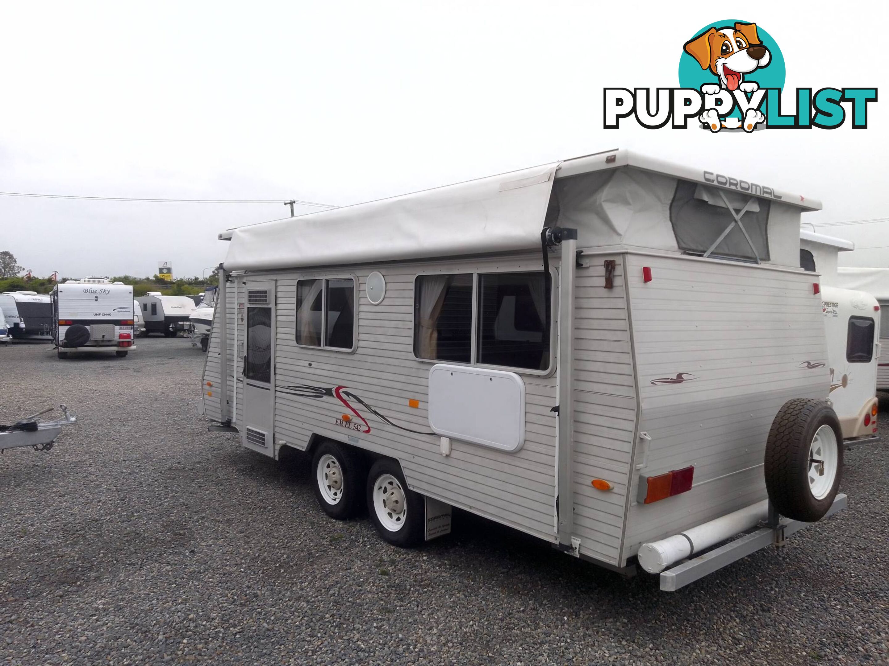 COROMAL EXCEL 542 POPTOP TOURING CARAVAN