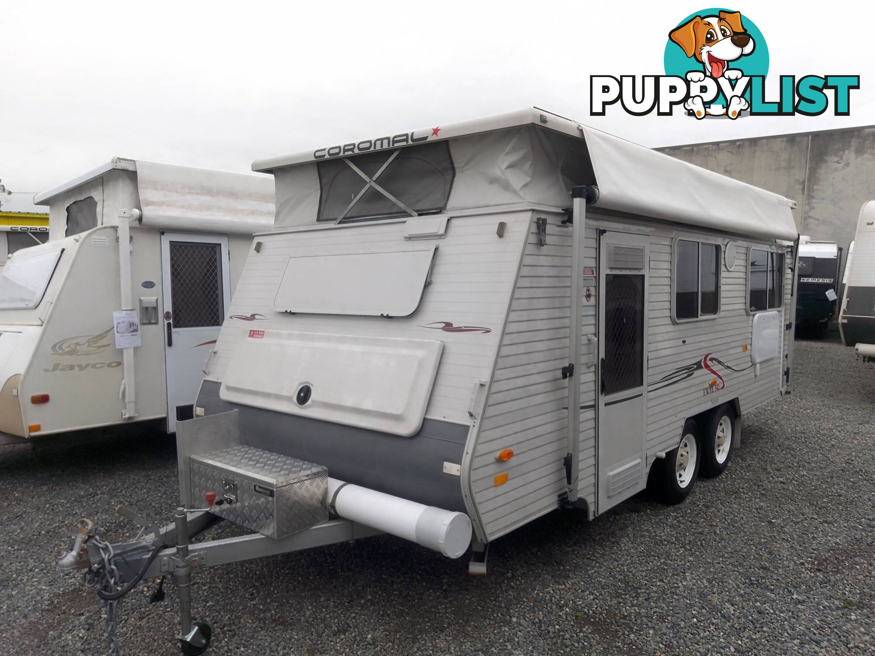 COROMAL EXCEL 542 POPTOP TOURING CARAVAN