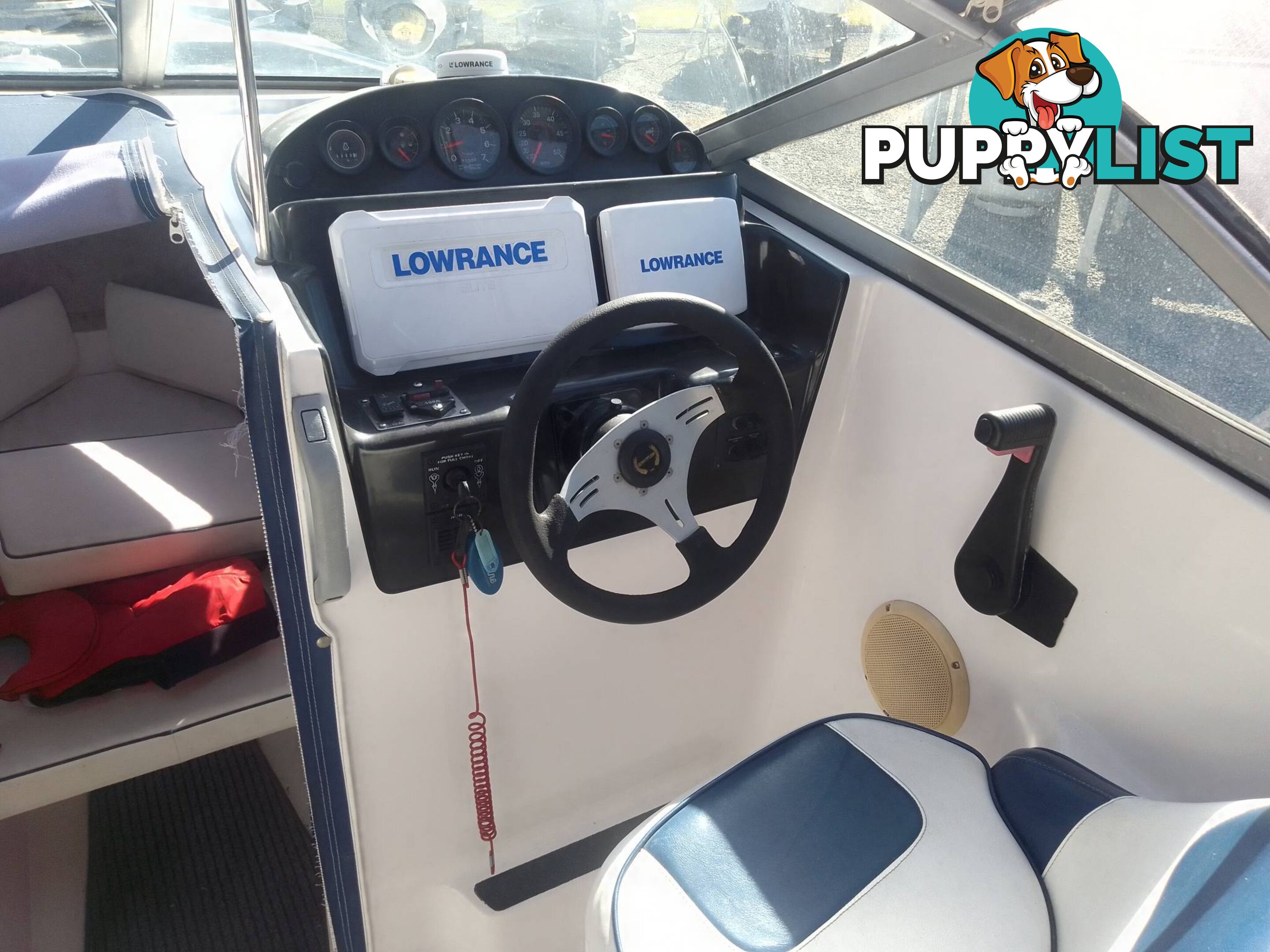 1997 WHITTLEY SEA LEGEND 6.3MTR WITH 175HP EVINRUDE OUTBOARD MOTOR ON EASYTOW TRAILER