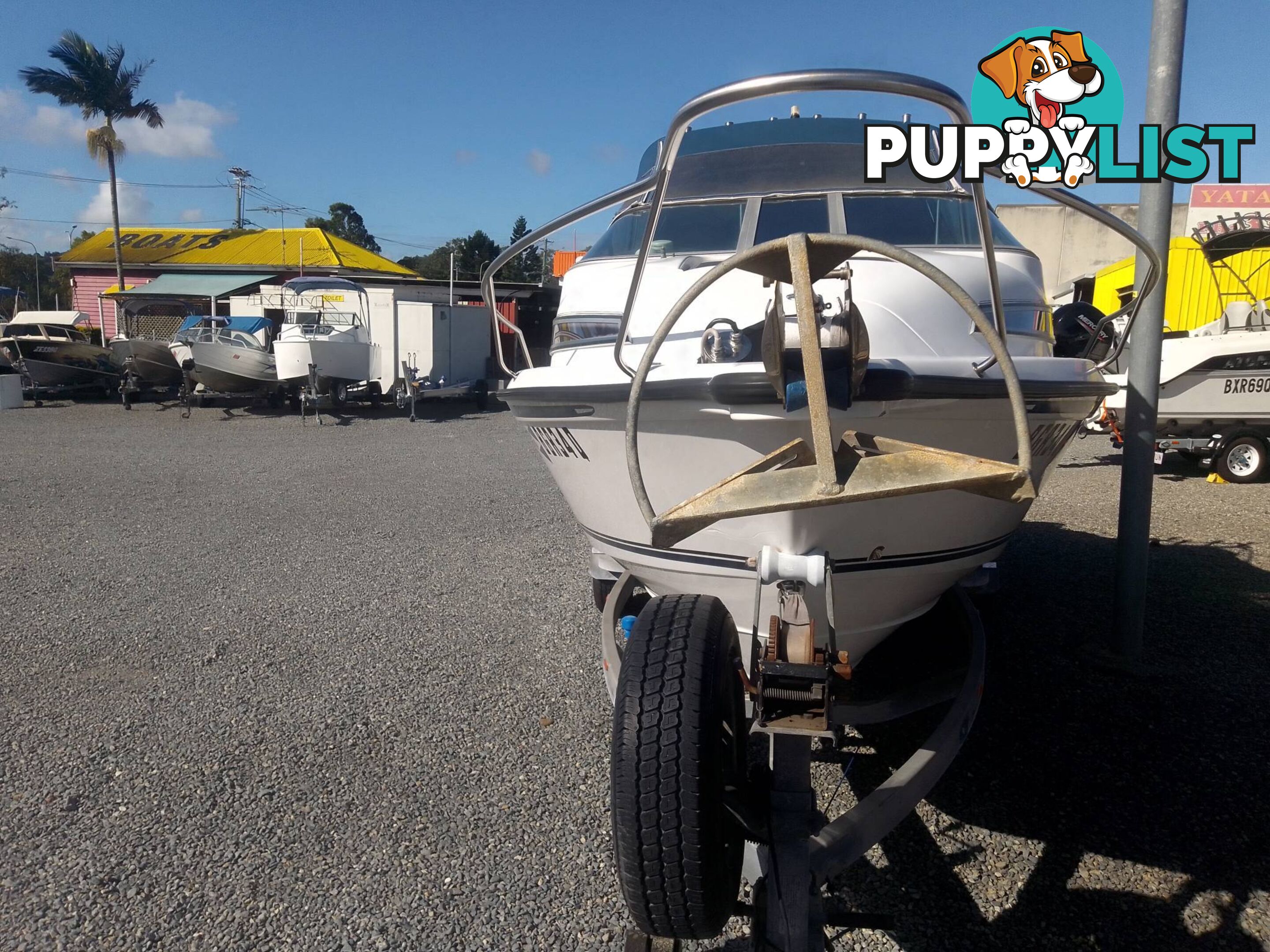 1997 WHITTLEY SEA LEGEND 6.3MTR WITH 175HP EVINRUDE OUTBOARD MOTOR ON EASYTOW TRAILER