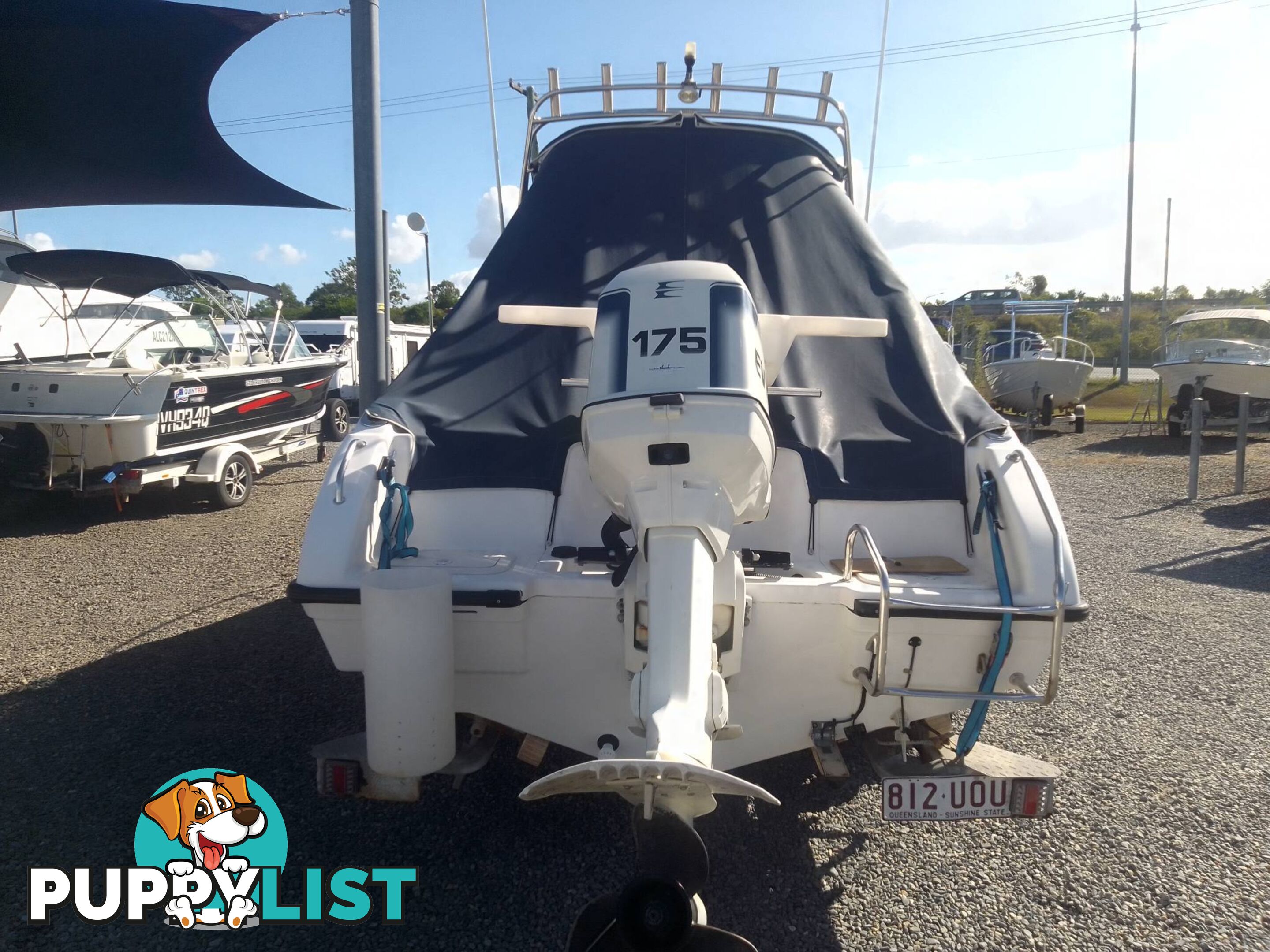 1997 WHITTLEY SEA LEGEND 6.3MTR WITH 175HP EVINRUDE OUTBOARD MOTOR ON EASYTOW TRAILER