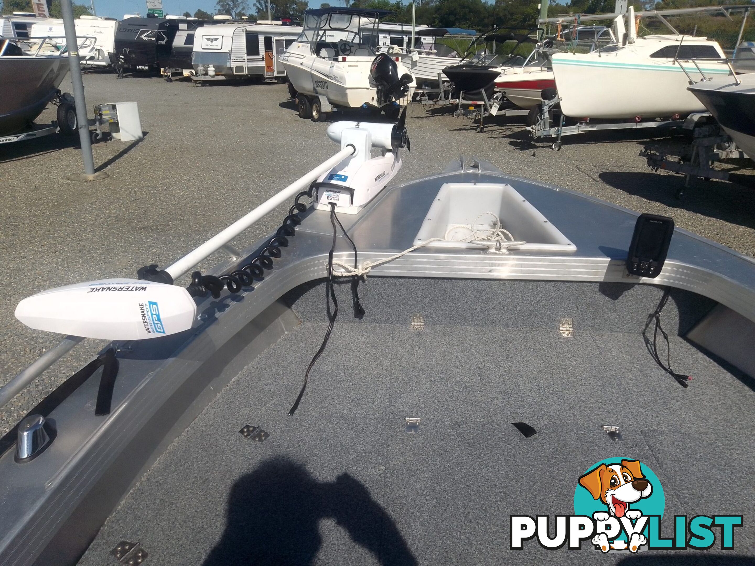 USED 2019 STACER 429 OUTLAW WITH A 40HP MERCURY 4 STROKE OUTBOARD ON A 2019 STACER TRAILER