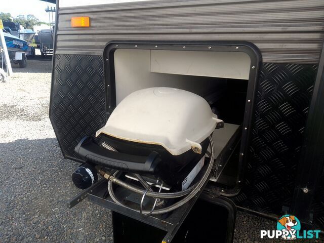 USED 2021 LEADER GOLD 2 BUNK FAMILY SEMI OFF ROAD DUAL AXLE CARAVAN