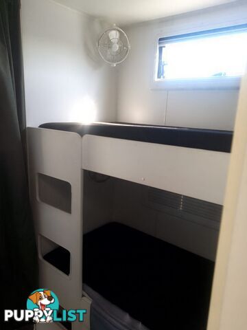 USED 2021 LEADER GOLD 2 BUNK FAMILY SEMI OFF ROAD DUAL AXLE CARAVAN