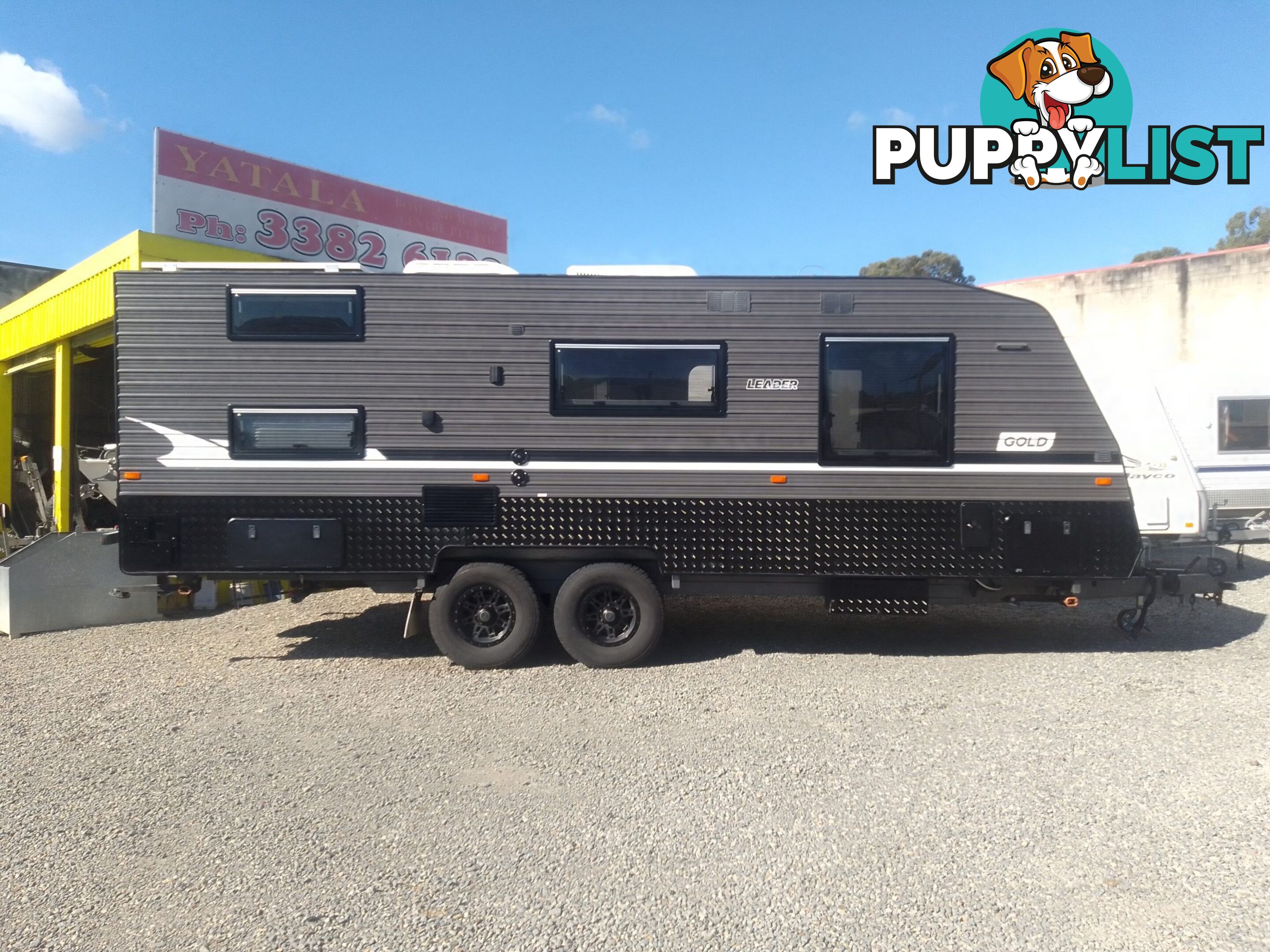 USED 2021 LEADER GOLD 2 BUNK FAMILY SEMI OFF ROAD DUAL AXLE CARAVAN