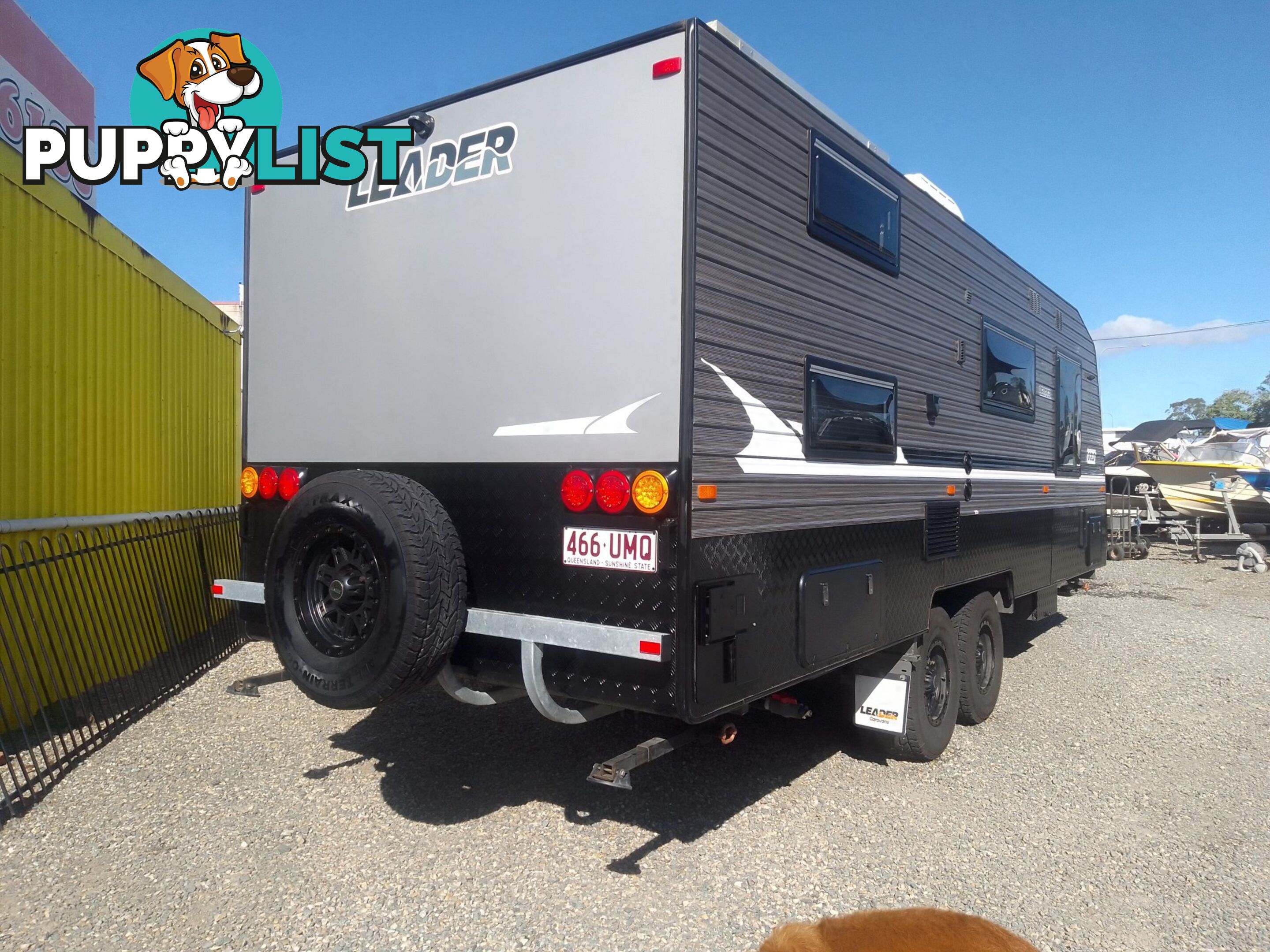 USED 2021 LEADER GOLD 2 BUNK FAMILY SEMI OFF ROAD DUAL AXLE CARAVAN