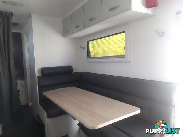USED 2021 LEADER GOLD 2 BUNK FAMILY SEMI OFF ROAD DUAL AXLE CARAVAN