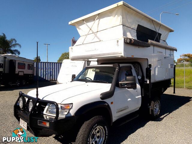 1999 NISSAN PATROL 4WD 4.2 LITRE TURBO DIESEL SLIDE-ON CAMPER 13FT POP-TOP