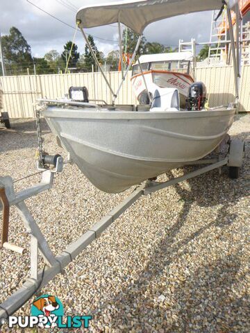 CLARK 3.1 CLIPPER DINGHY WITH 15HP 4 STROKE TOHATSU AND TRAILER Stock# 8486  TYPE Boats   LENG