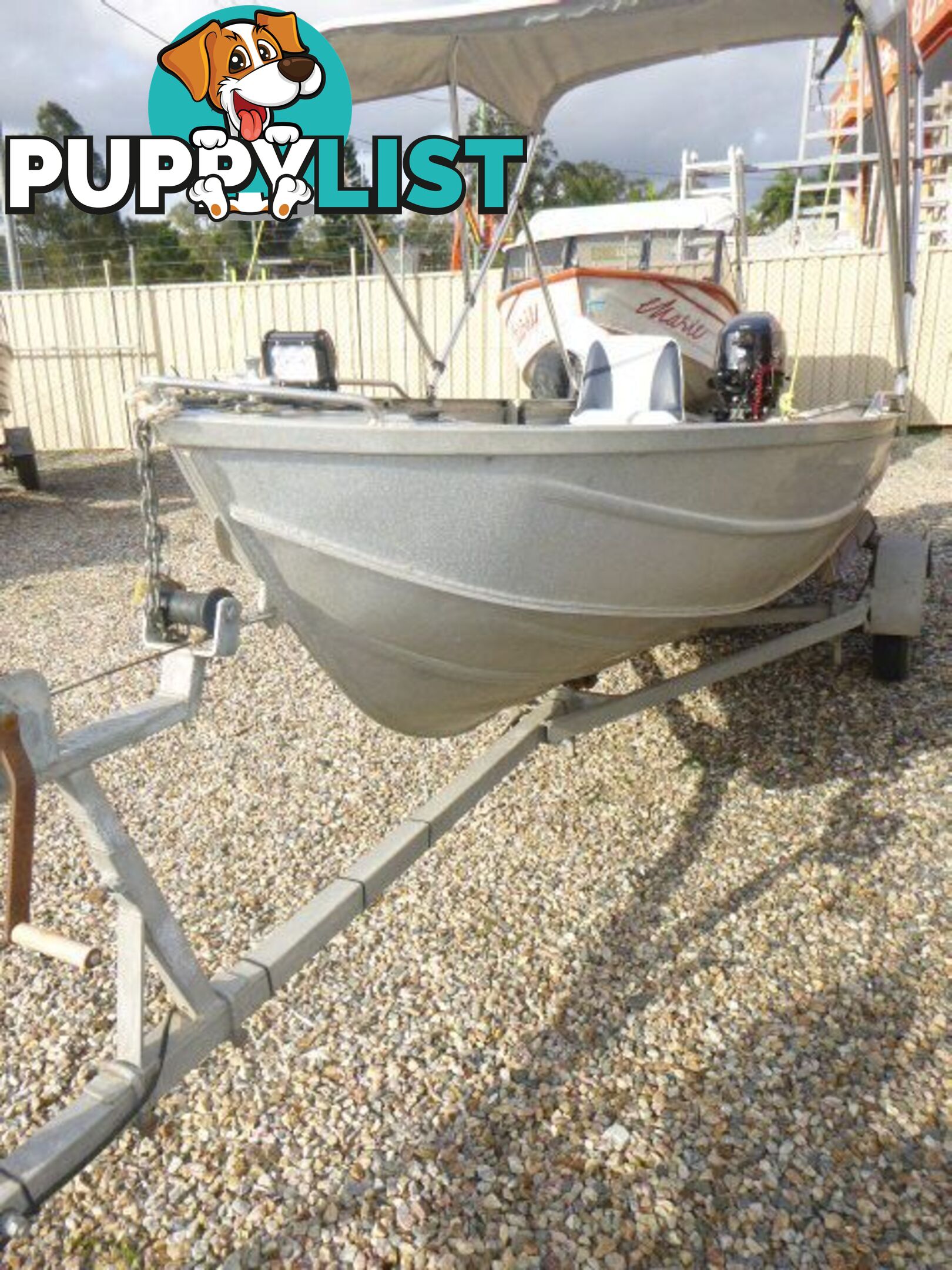 CLARK 3.1 CLIPPER DINGHY WITH 15HP 4 STROKE TOHATSU AND TRAILER Stock# 8486  TYPE Boats   LENG