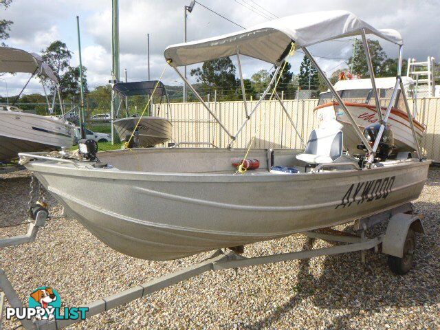 CLARK 3.1 CLIPPER DINGHY WITH 15HP 4 STROKE TOHATSU AND TRAILER Stock# 8486  TYPE Boats   LENG