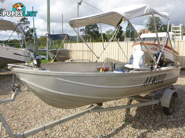 CLARK 3.1 CLIPPER DINGHY WITH 15HP 4 STROKE TOHATSU AND TRAILER Stock# 8486  TYPE Boats   LENG