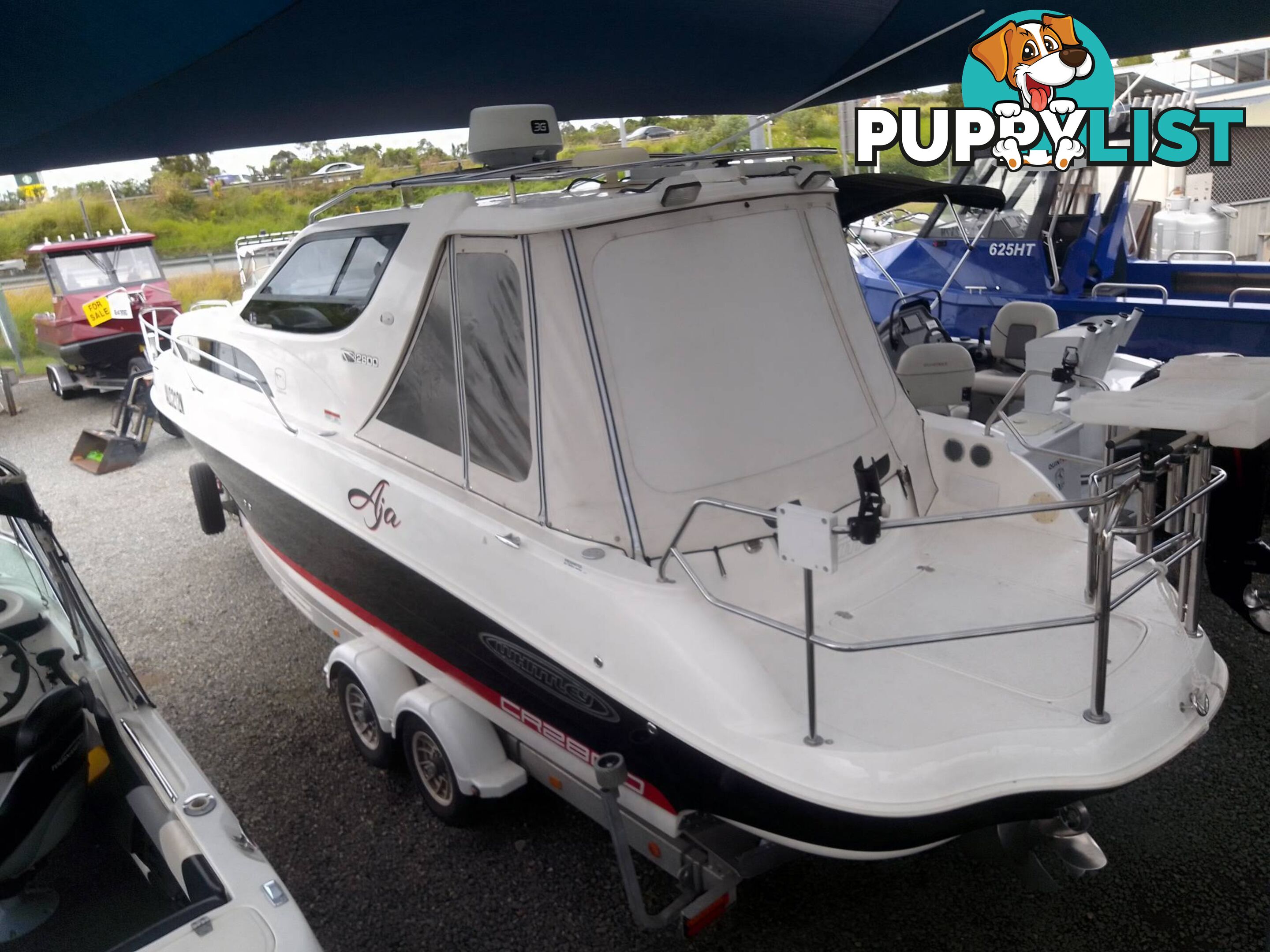 WHITTLEY CR2800 30FT CABIN CRUISER -VOLVO PENTA 5.7LITRE STERNDRIVE 300HP AND TRAILER