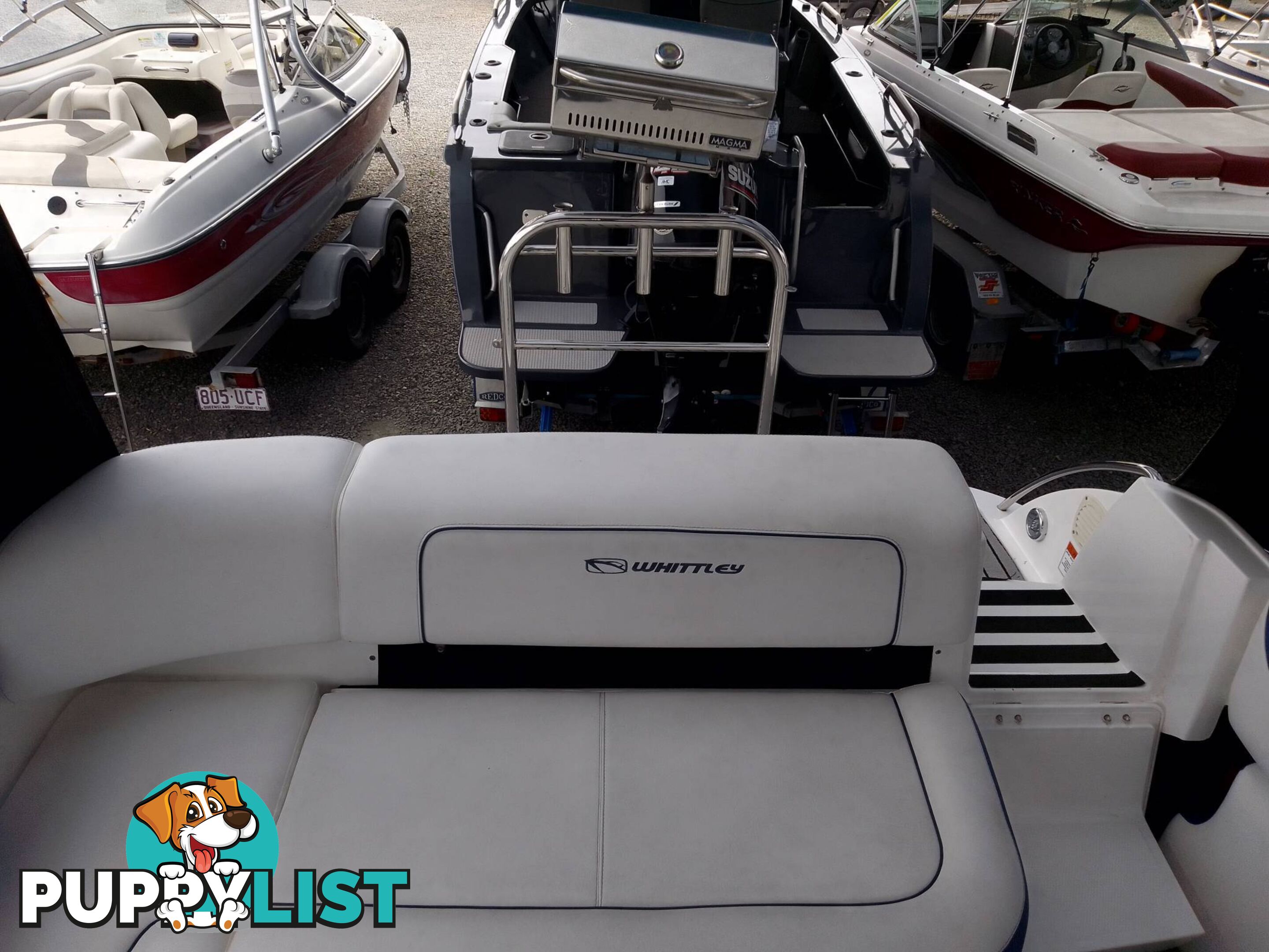 WHITTLEY 2380CR FULL CABIN CRUISER-VOLVO PENTA STERNDRIVE V6 200HP (17Hours) AND TRAILER