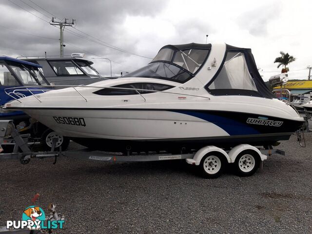 WHITTLEY 2380CR FULL CABIN CRUISER-VOLVO PENTA STERNDRIVE V6 200HP (17Hours) AND TRAILER