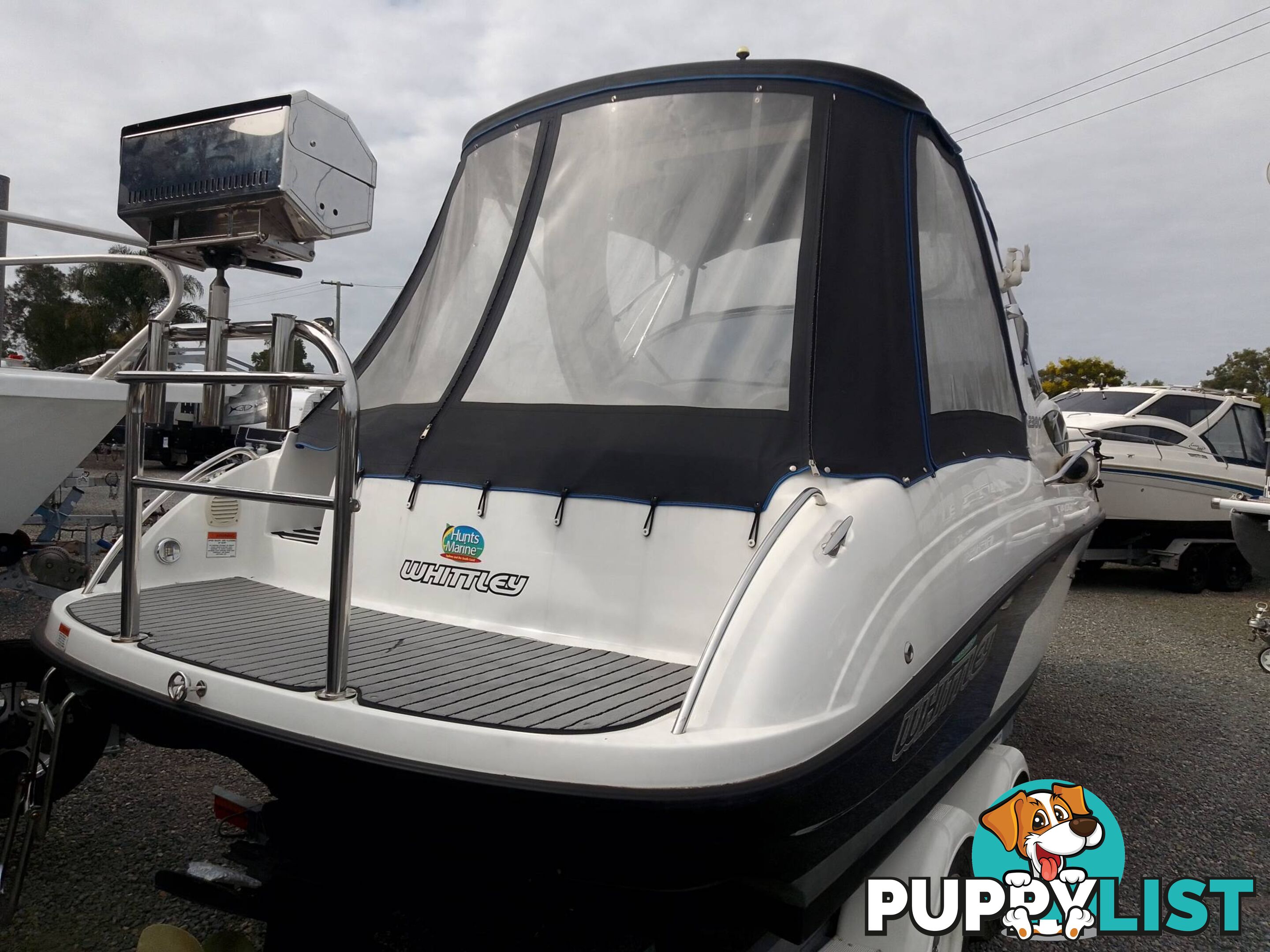 WHITTLEY 2380CR FULL CABIN CRUISER-VOLVO PENTA STERNDRIVE V6 200HP (17Hours) AND TRAILER