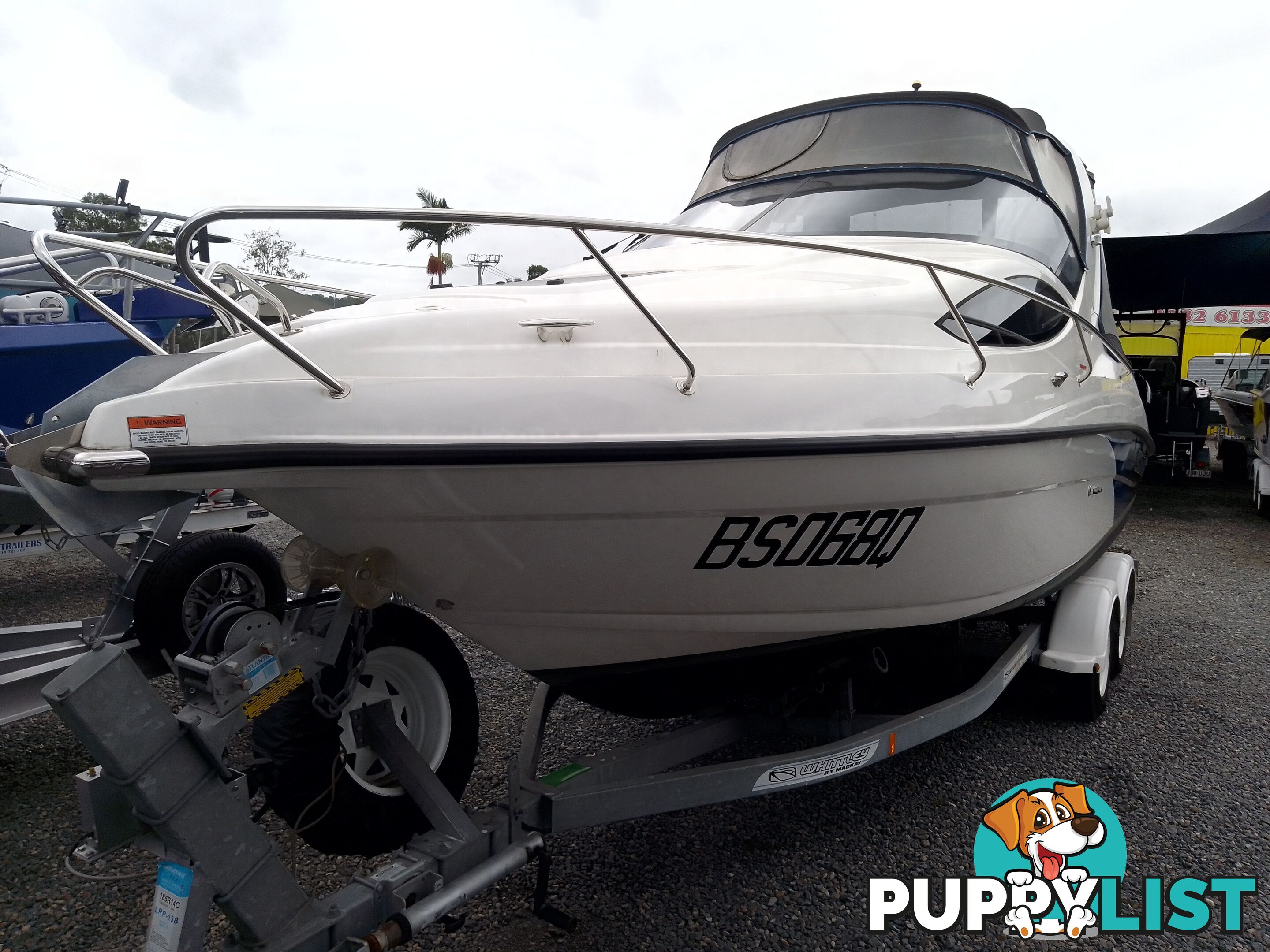 WHITTLEY 2380CR FULL CABIN CRUISER-VOLVO PENTA STERNDRIVE V6 200HP (17Hours) AND TRAILER