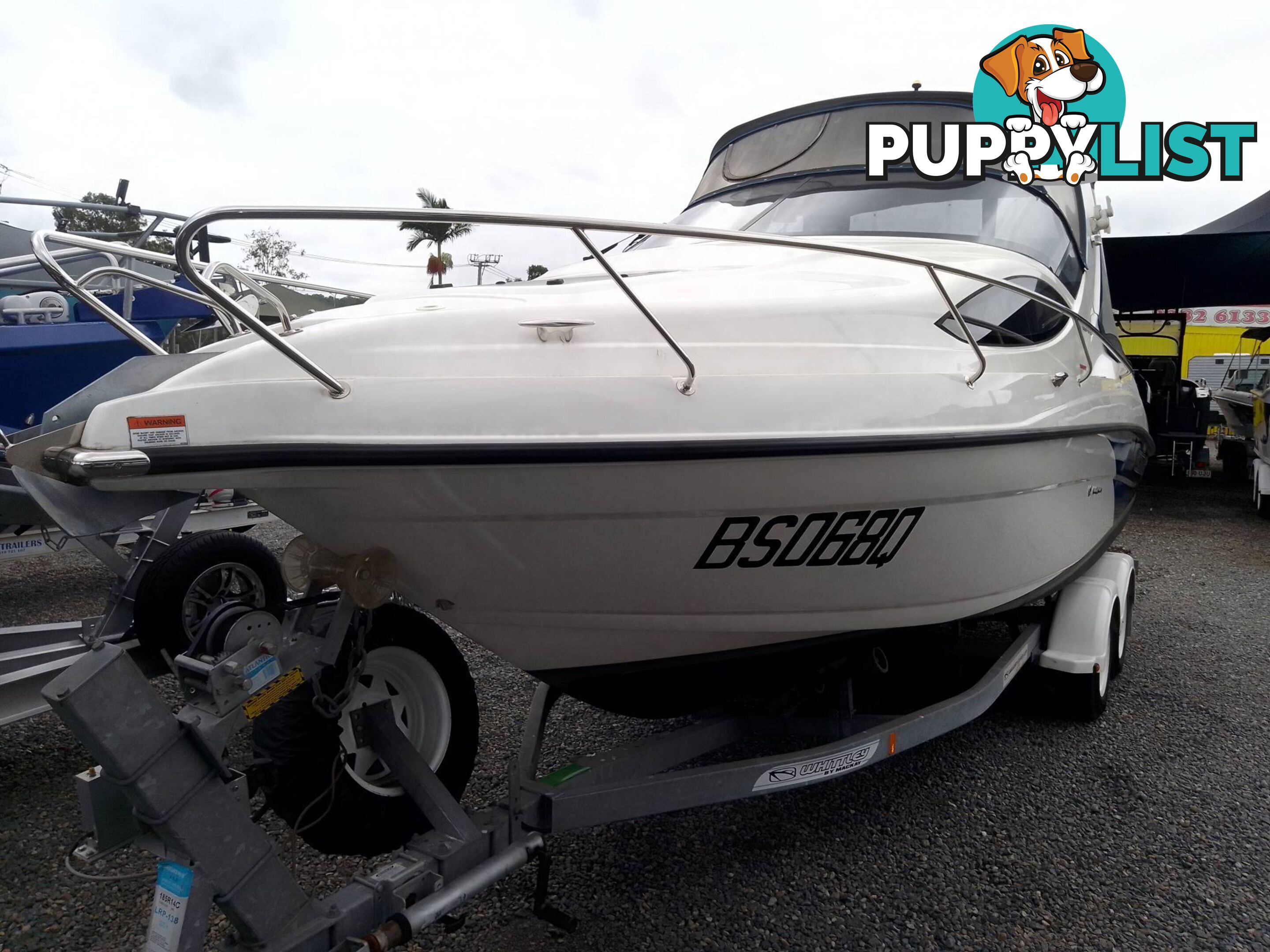 WHITTLEY 2380CR FULL CABIN CRUISER-VOLVO PENTA STERNDRIVE V6 200HP (17Hours) AND TRAILER