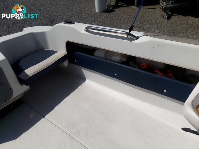 SEAFORCE 530 MATE PONTOON 1/2 CABIN-MERCURY 90HP OPTIMAX AND TRAILER