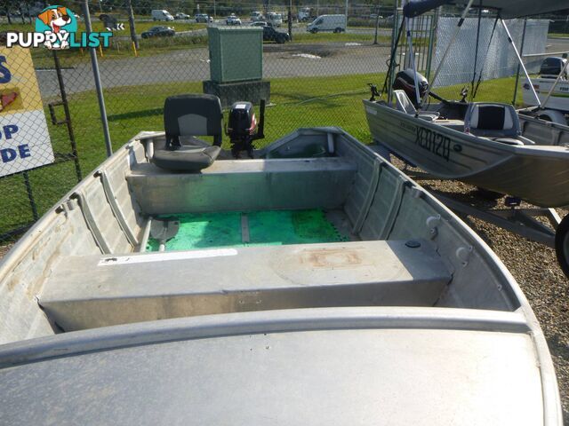 STACER 380 SEASPRITE OPEN DINGY-SUZUKI 15HP-DUNBIER TRAILER