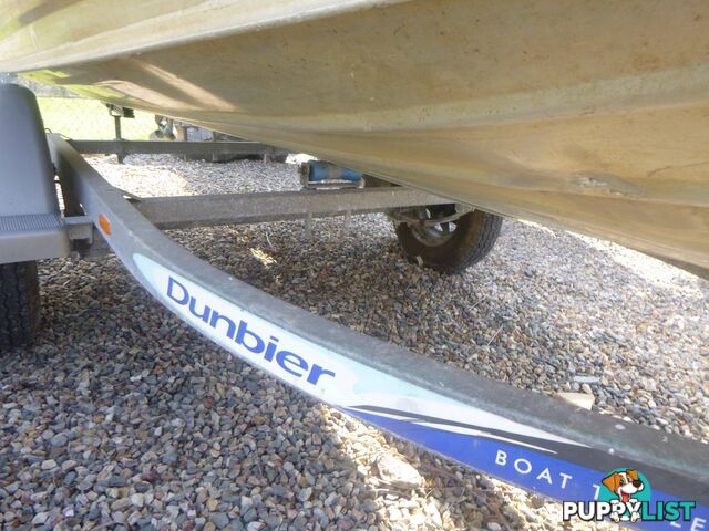 STACER 380 SEASPRITE OPEN DINGY-SUZUKI 15HP-DUNBIER TRAILER