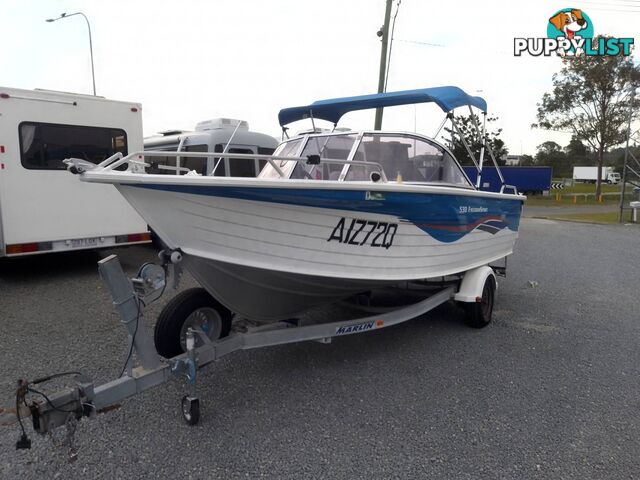 QUINTREX FREEDOM SPORT 550 BOWRIDER -YAMAHA 115HP 2 STROKE AND TRAILER