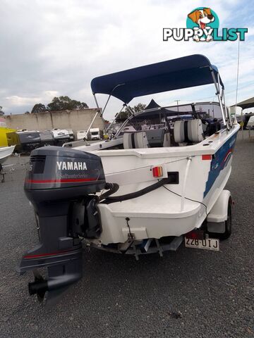 QUINTREX FREEDOM SPORT 550 BOWRIDER -YAMAHA 115HP 2 STROKE AND TRAILER