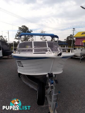 QUINTREX FREEDOM SPORT 550 BOWRIDER -YAMAHA 115HP 2 STROKE AND TRAILER