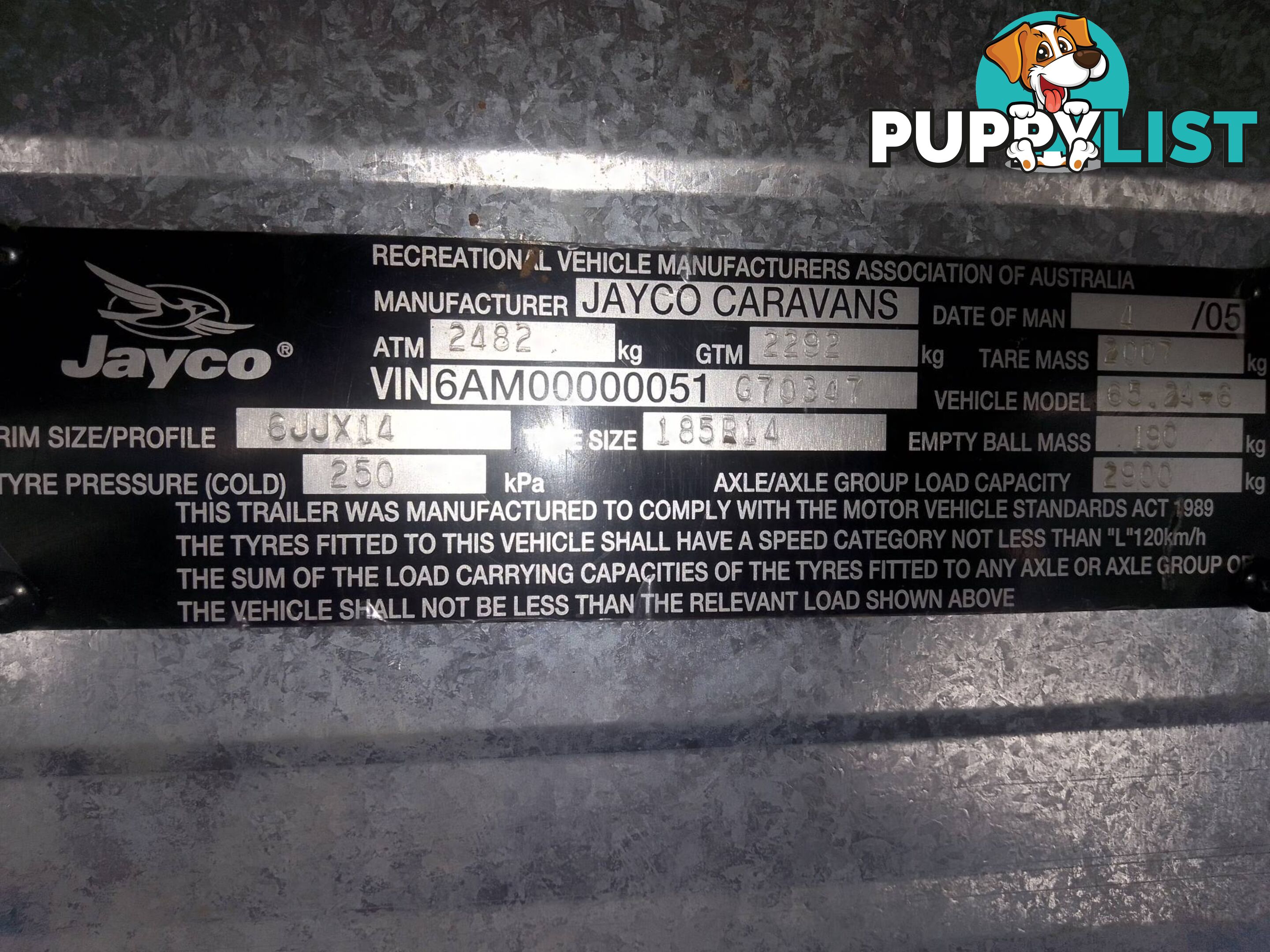 USED 2005 JAYCO HERITAGE DUAL AXLE 21.6FT TOURING CARAVAN