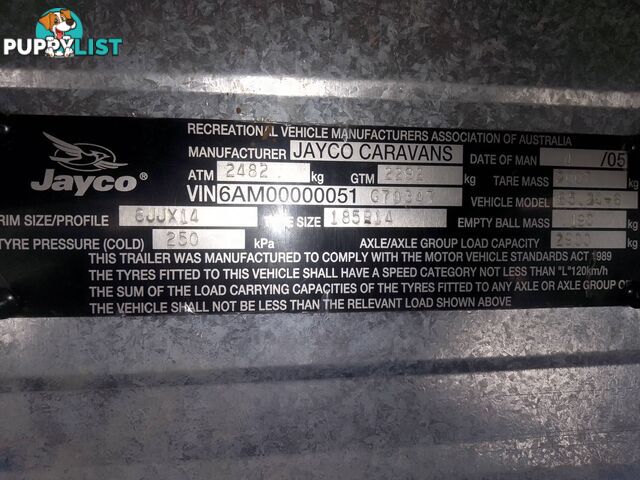 USED 2005 JAYCO HERITAGE DUAL AXLE 21.6FT TOURING CARAVAN