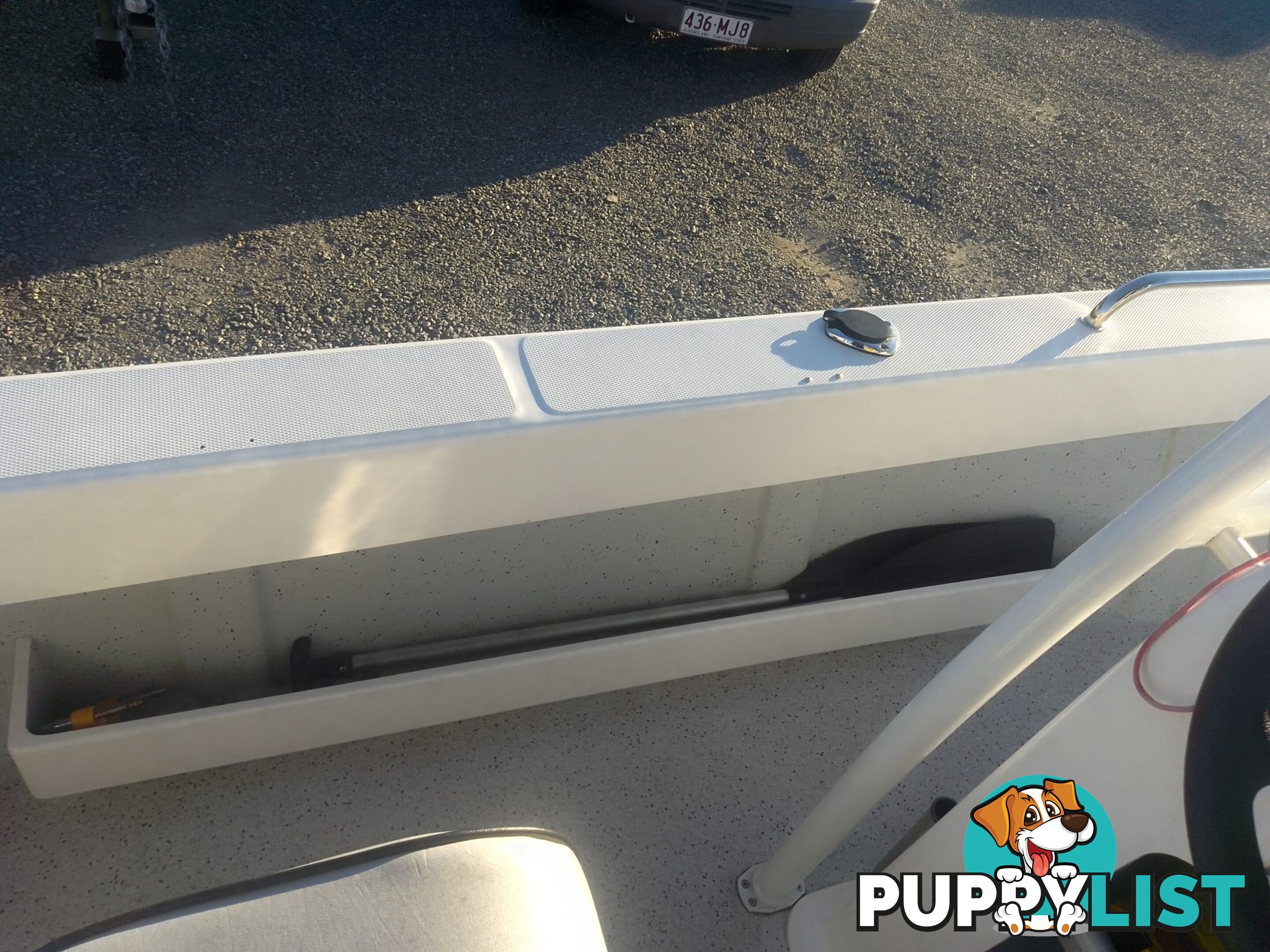 USED 2020 5M BONITO 500 CENTRE CONSOLE ON A 2020 MAYFAIR MARINE SINGLE AXLE TRAILER WITH A 2020 90HP MERCURY 4 STROKE OUTBOARD.