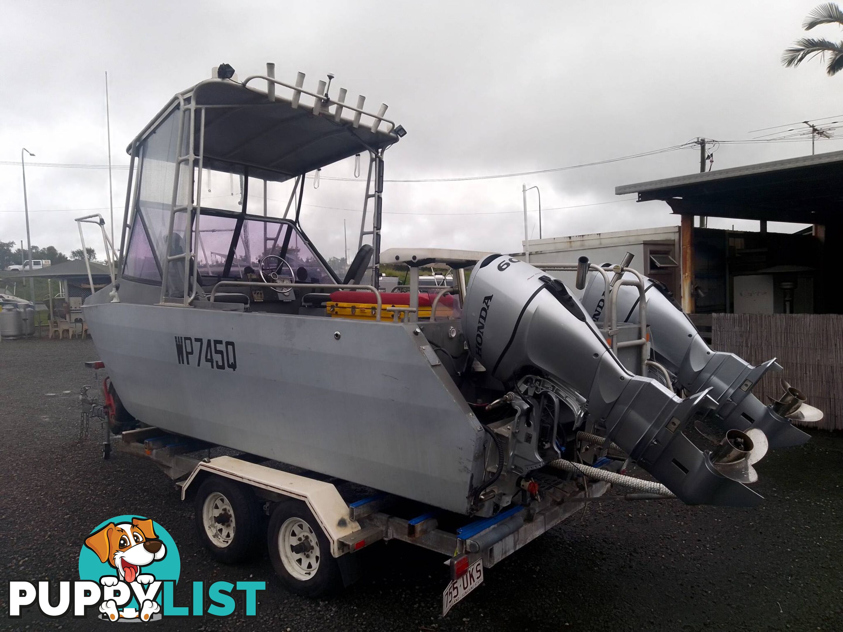 MARLIN BROADBILL CUDDY 5.3M PLATE-TWIN 60HP HONDA 4 STROKE AND TRAILER